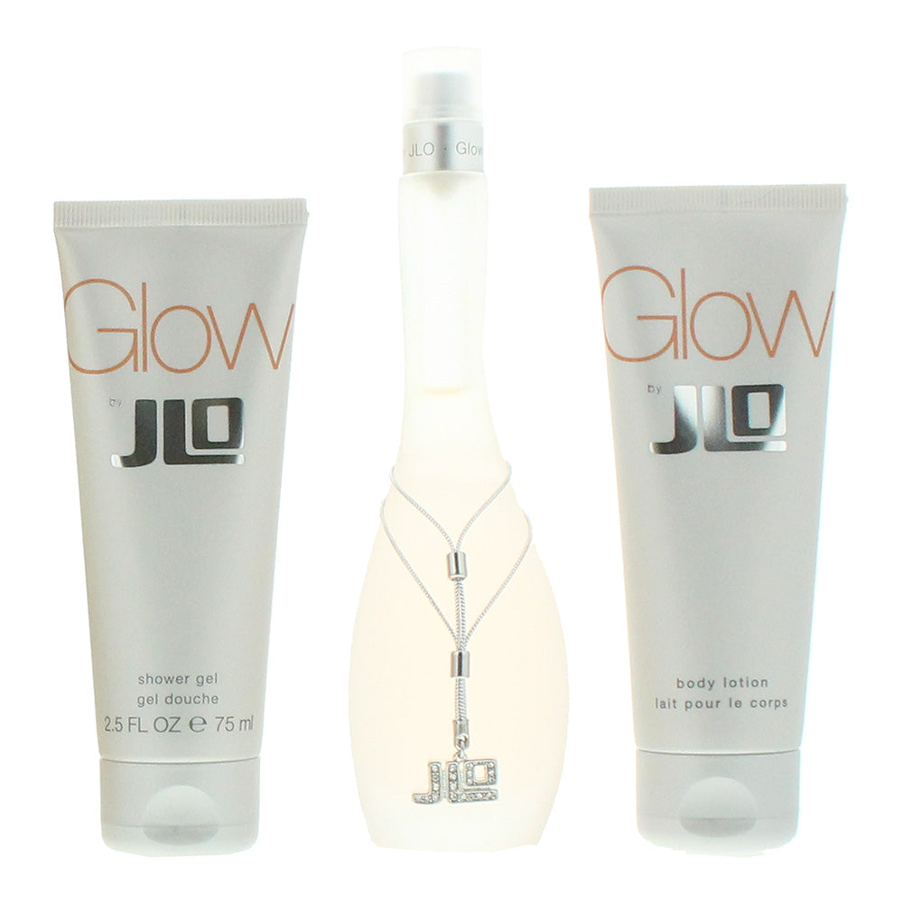 Jennifer Lopez Glow 3 Piece Gift Set: Eau de Toilette 50ml - Body Lotion 75ml - Shower Gel 75ml - Product
