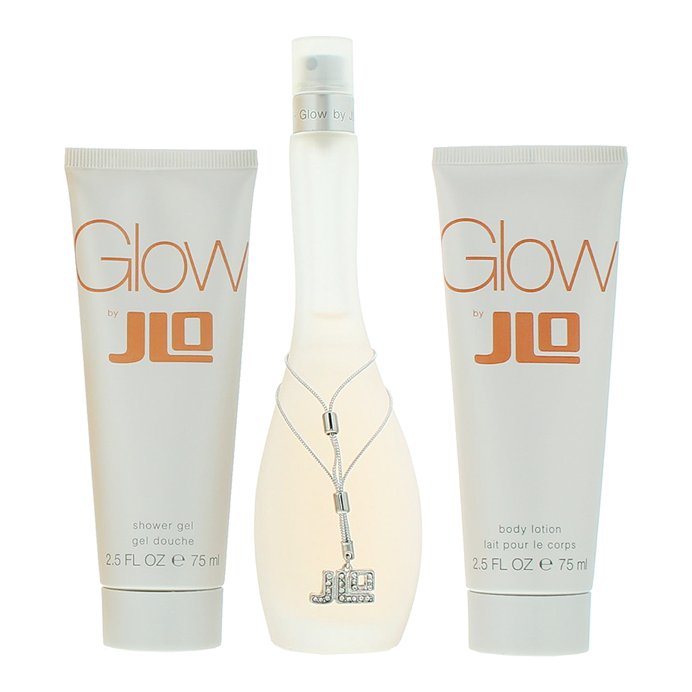 Jennifer Lopez Glow 3 Piece Gift Set: Eau de Toilette 50ml - Body Lotion 75ml -  - Product