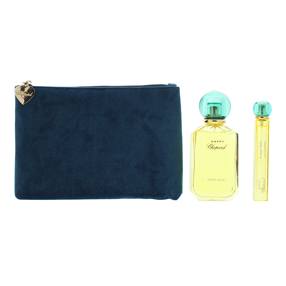 Chopard Happy Chopard Lemon Dulci 3 Piece Gift Set: Eau de Parfum 100ml - Eau de Parfum 10ml - Pouch - Product