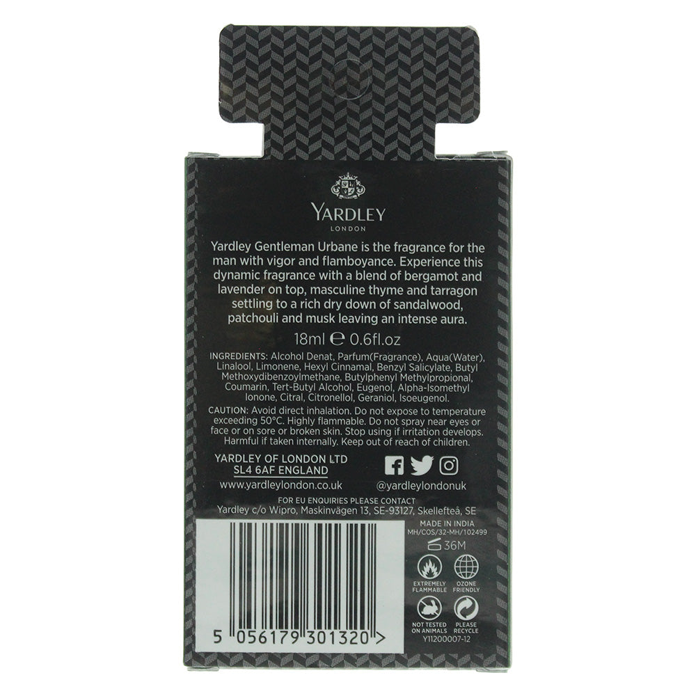 Yardley Gentleman Urbane Compact Perfume 18ml