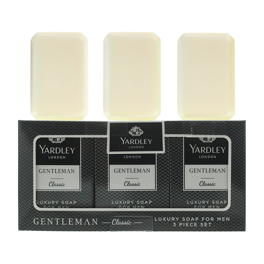 Yardley Gentleman Classic 3 Piece Gift Set: 3 x Soap 90g