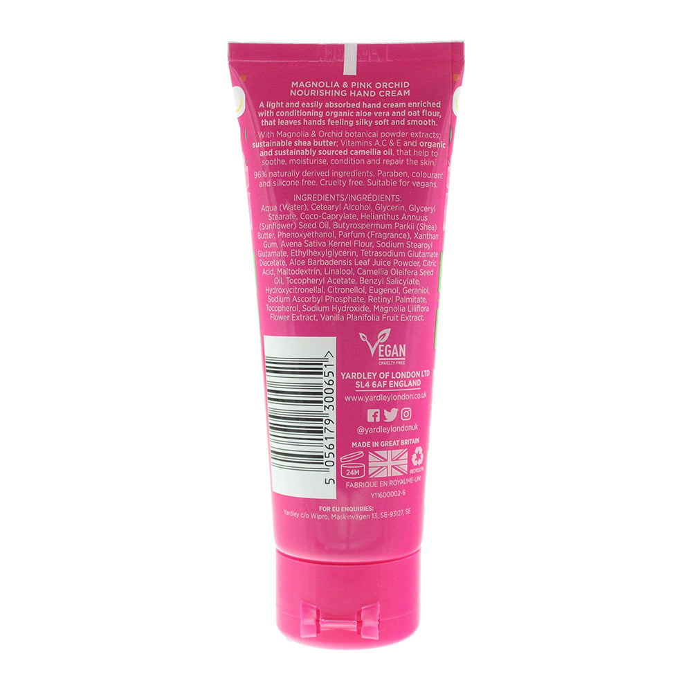 Yardley Flowerazzi Magnolia & Pink Orchid Hand Cream 75ml