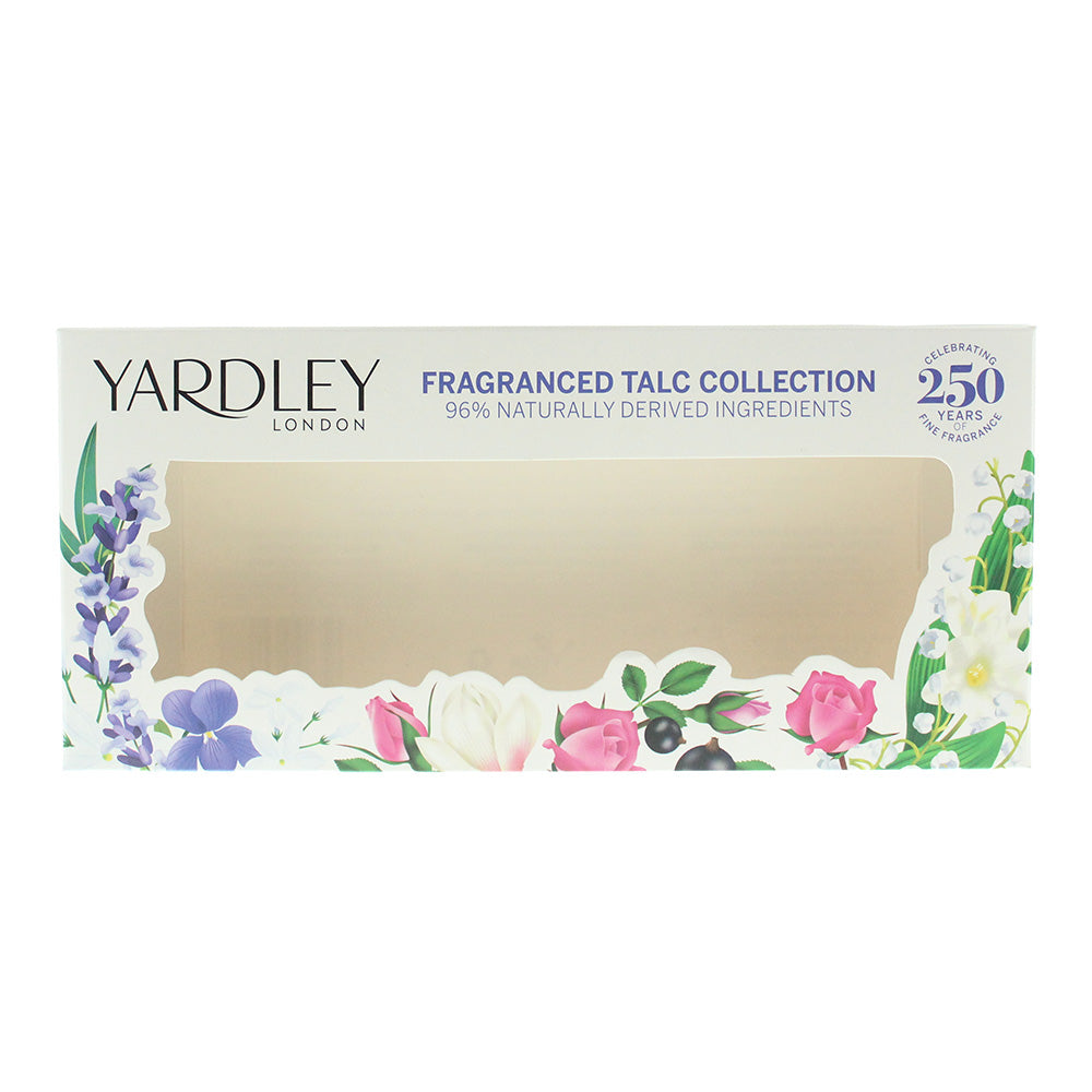 Yardley 3 Piece Gift Set: English Lavender Talcum Powder 50g - English Rose Talcum Powder 50g - Lily Of The Valley Talcum Powder 50g - Product
