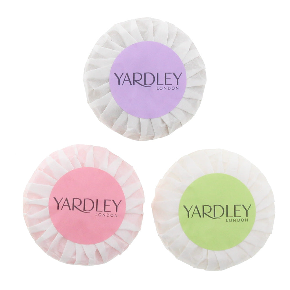 Yardley 3 Piece Gift Set: English Lavender Soap 50g - English Rose Soap 50g - Lily Of The Valley Soap 50g - Product