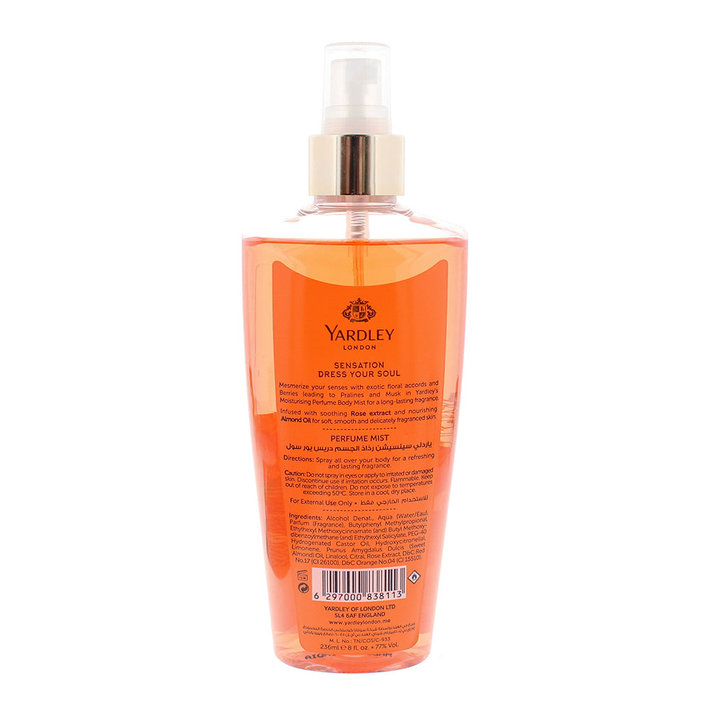 Yardley Dress Your Soul Sensations Perfume Mist 236ml