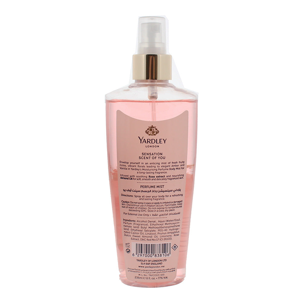 Yardley Scent of You Sensations Perfume Mist 236ml
