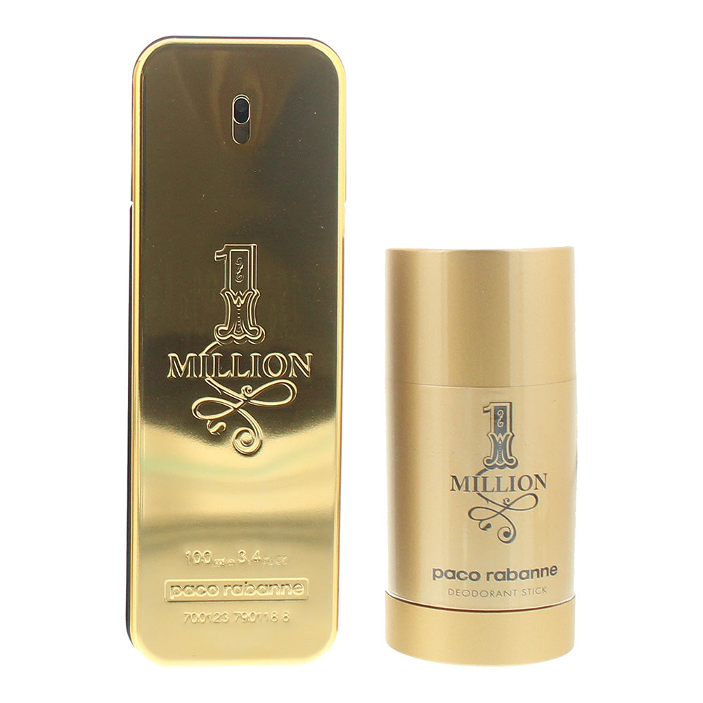 Paco Rabanne 1 Million 2 Piece Eau de Toilette 100ml - Deodorant Stick 75ml - Product