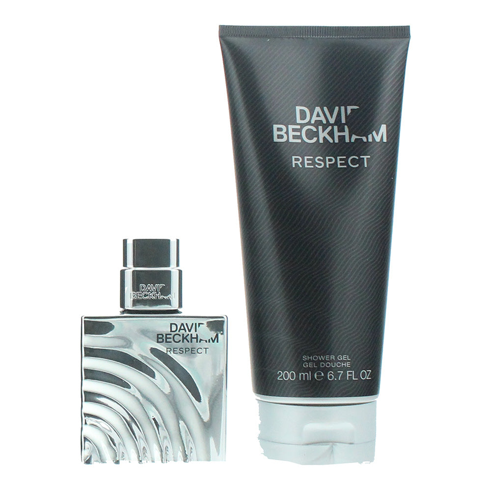 David Beckham Respect 2 Piece Gift Set: Eau de Toilette 40ml - Shower Gel 200ml - Product