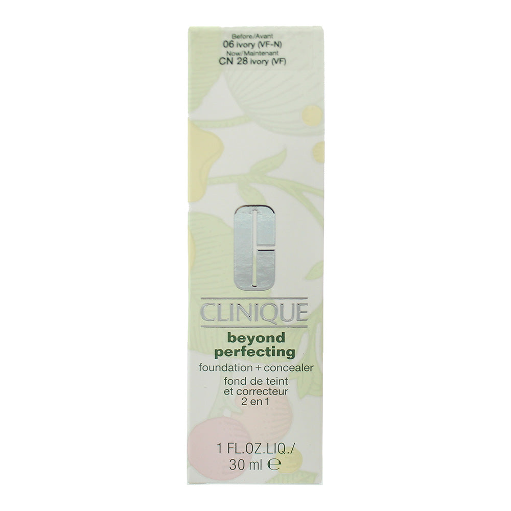 Clinique Beyond perfecting  Foundation + Concealer 06 Ivory  30ml - Box