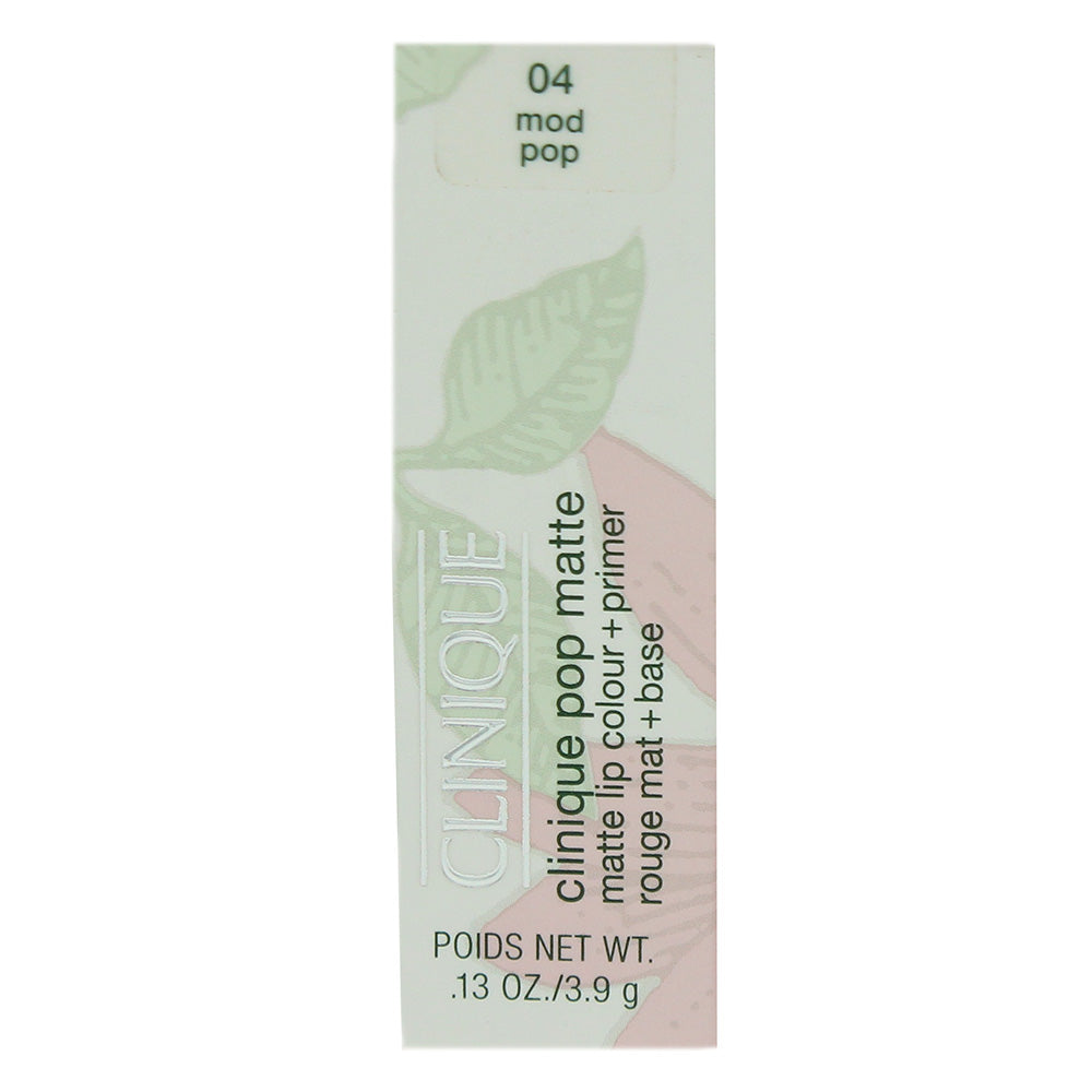 Clinique Pop Matte 04 Mod Pop Lip Colour + Primer 3.9g - Box