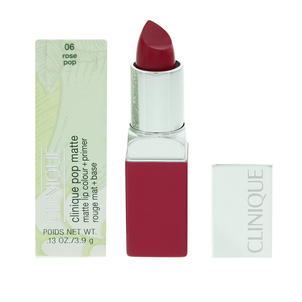 Clinique Pop Matte 06 RRse Pop Lip Colour + Primer 3.9g