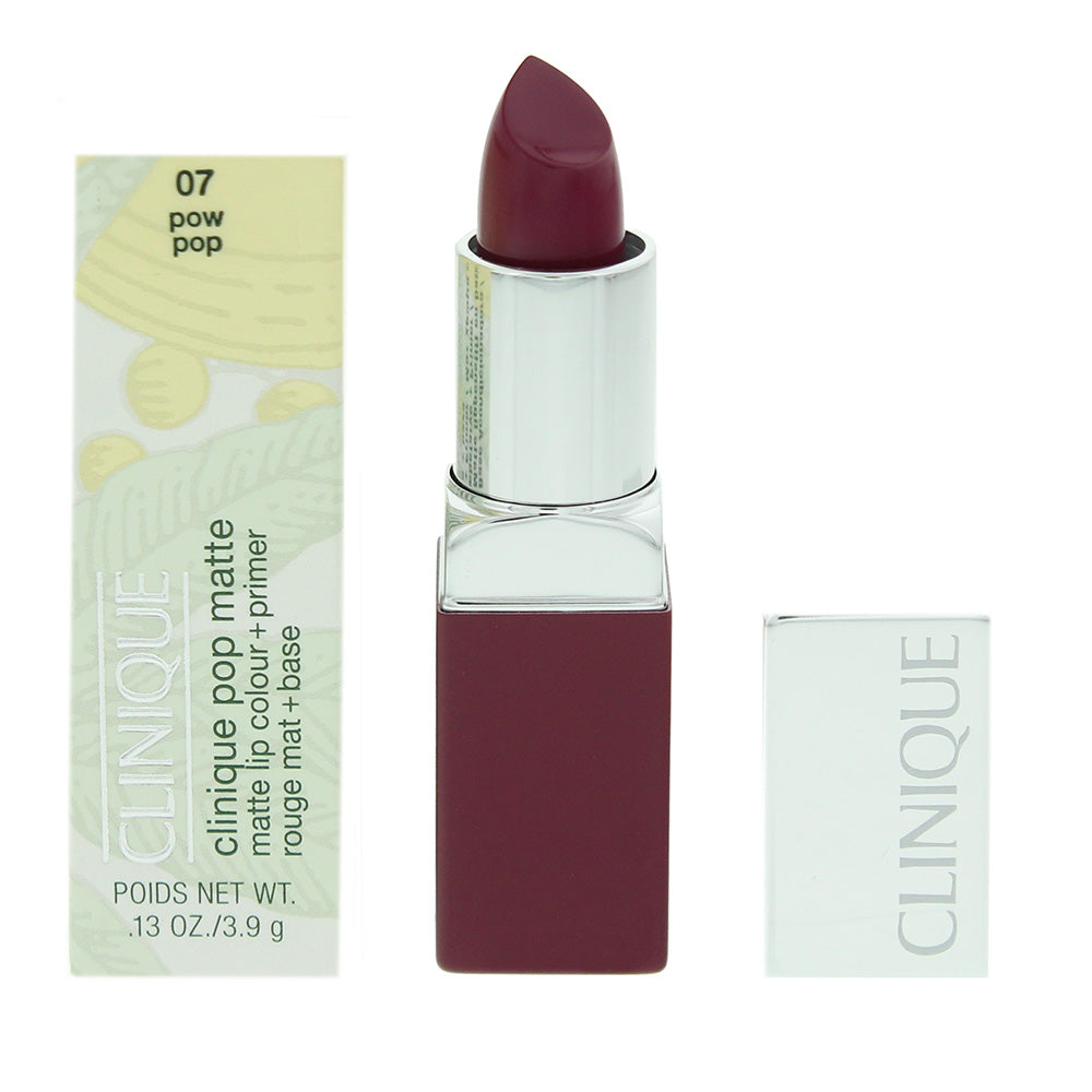 Clinique Pop Matte 07 Pow Pop Lip Colour + Primer 3.9g