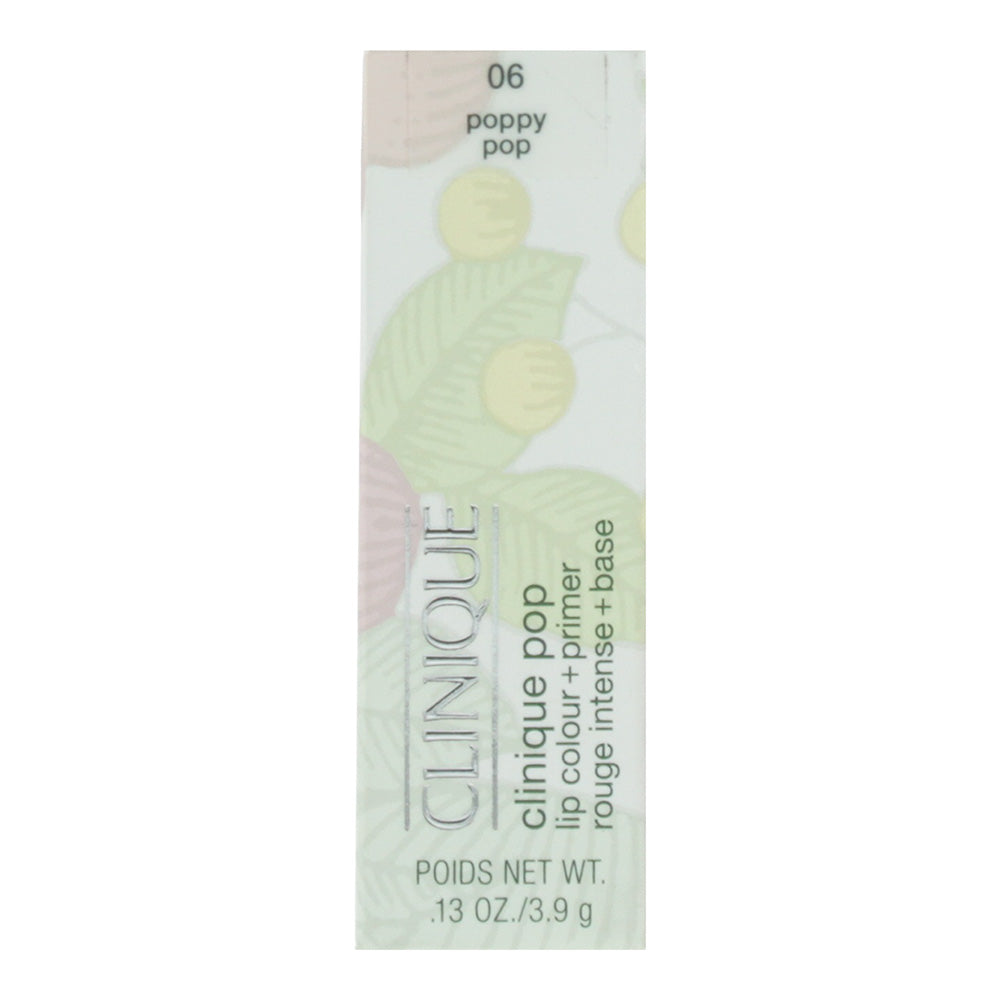 Clinique Pop Poppy Pop Lip Colour + Primer 3.9g - Box