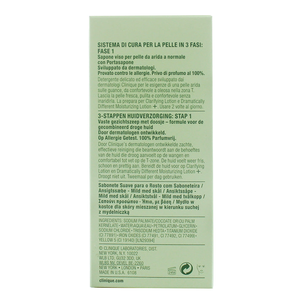 Clinique Facial Soap Mild With Dish 100g