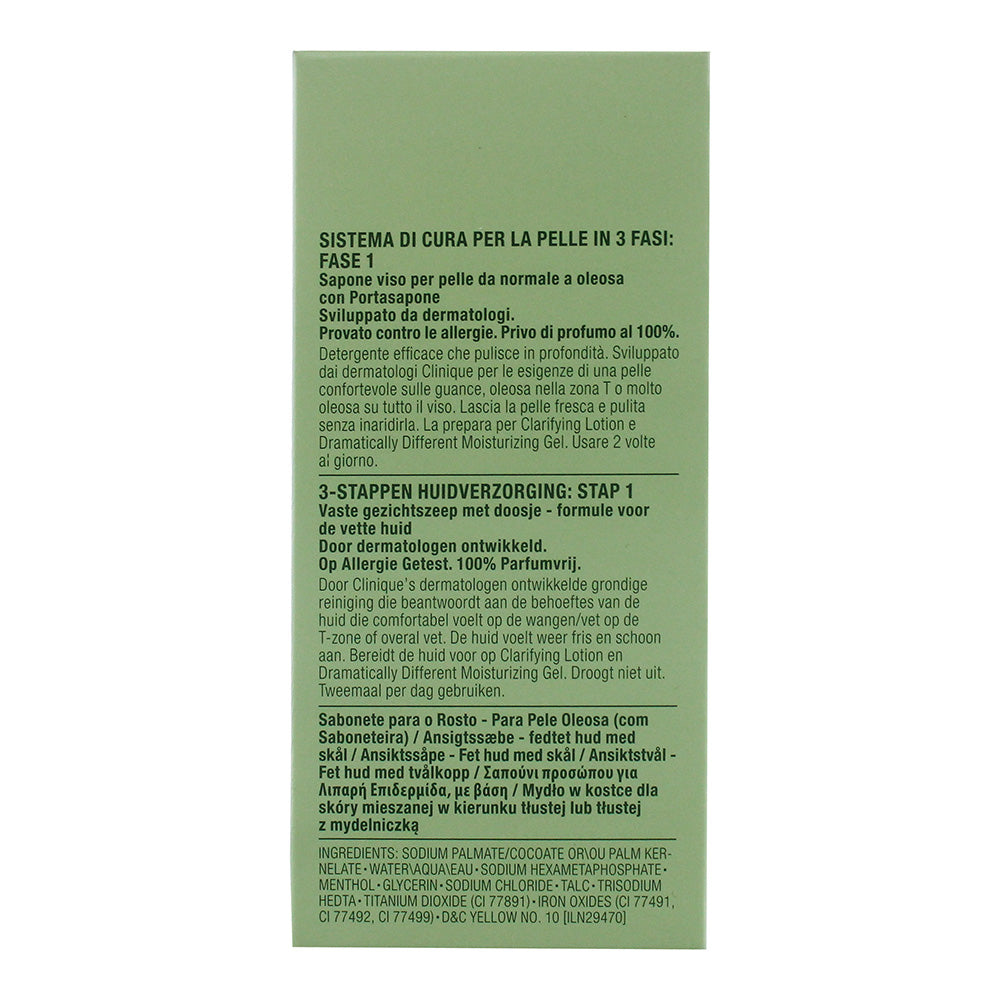 Clinique Facial Soap Oily Skin With Dish 100g