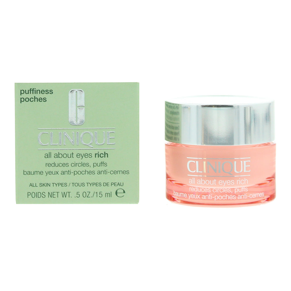 Clinique All About Eyes Rich Baume Yeux Anti-Poches Anti-Cernes All Skin Types M