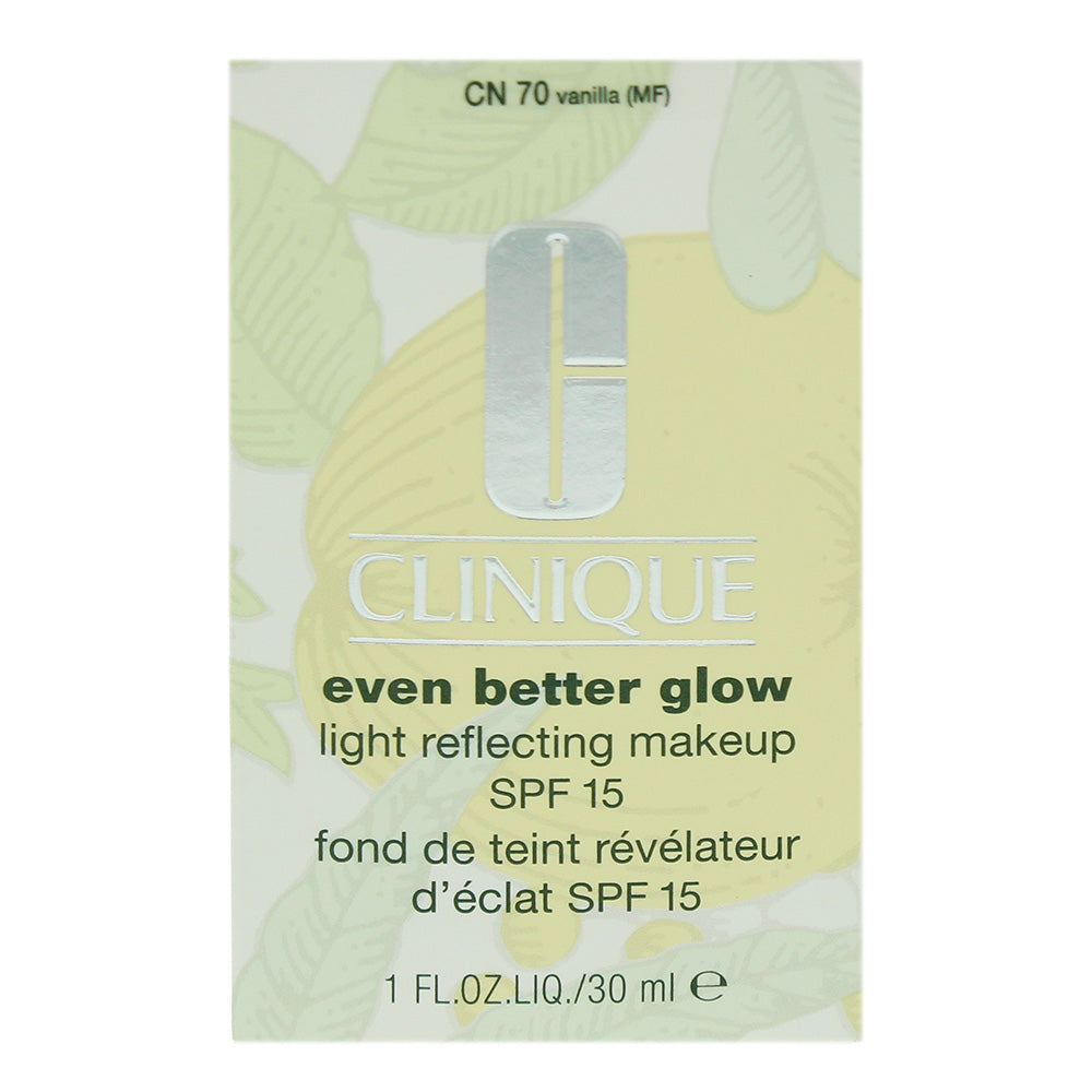 Clinique Even Better Glow Spf15 Cn70 Vanilla Foundation 30ml - Box