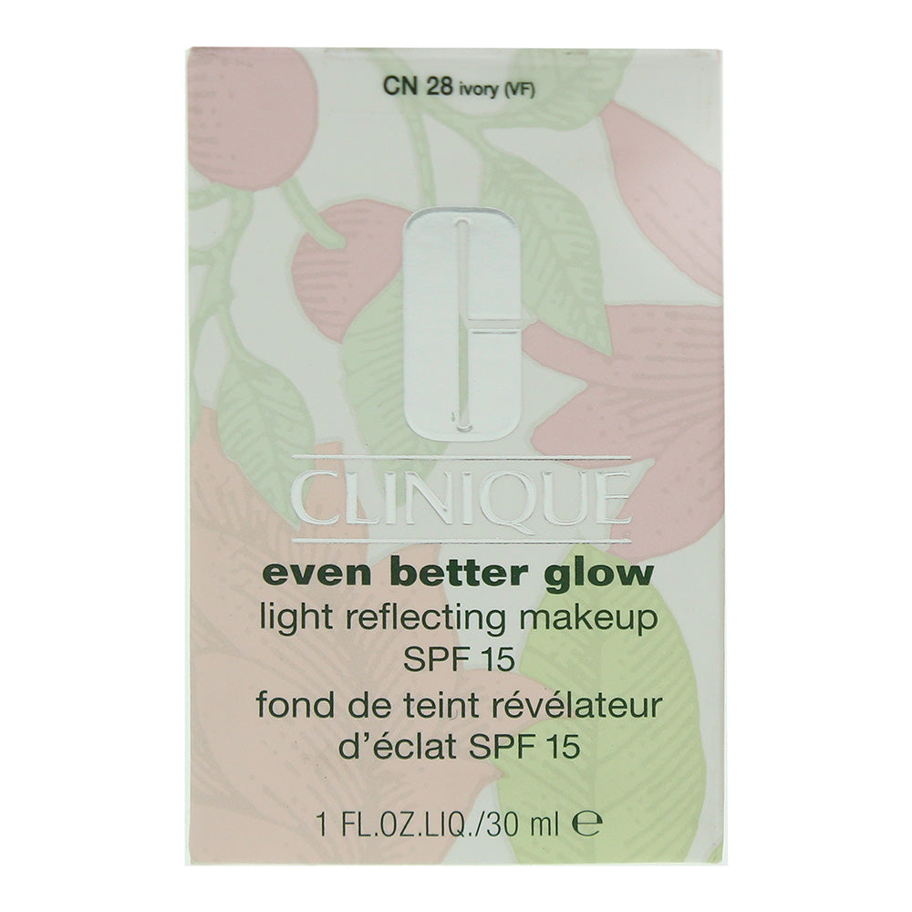 Clinique Even Better Glow Light Reflecting Spf15 28 Ivory Foundation 30ml - Box