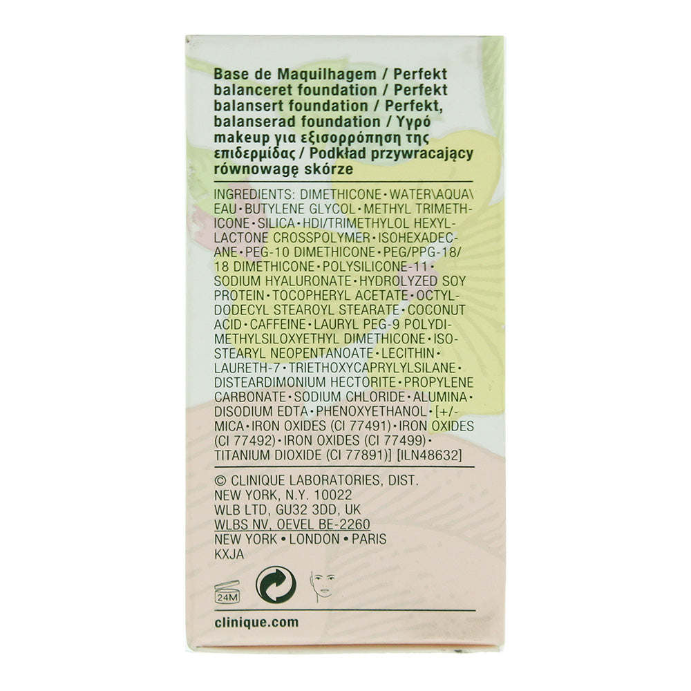 Clinique Superbalanced Makeup 04 Cn40 Cream Chamois Foundation 30ml - Ingredients