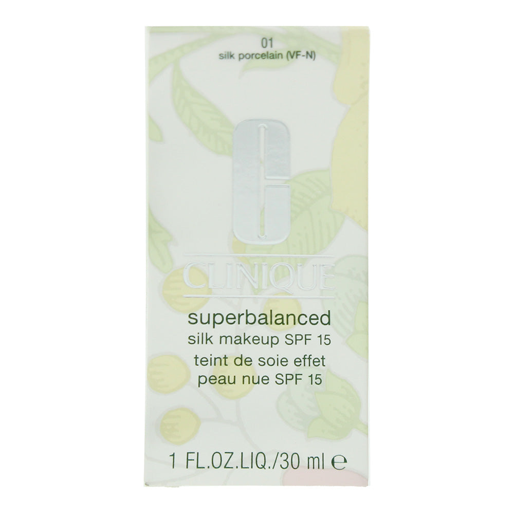 Clinique Superbalanced Silk Makeup Spf 15 01 Silk Porcelain Foundation 30ml - Box
