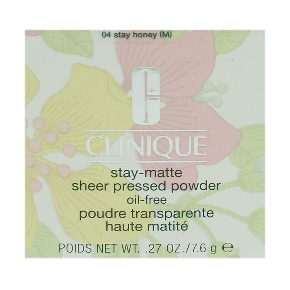 Clinique Stay-Matte 04 Stay Honey Pressed Powder 7.6g - Box