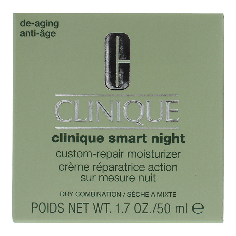 Clinique Smart Dry Combination Night Custom-Repair Moisturiser 50ml - Box