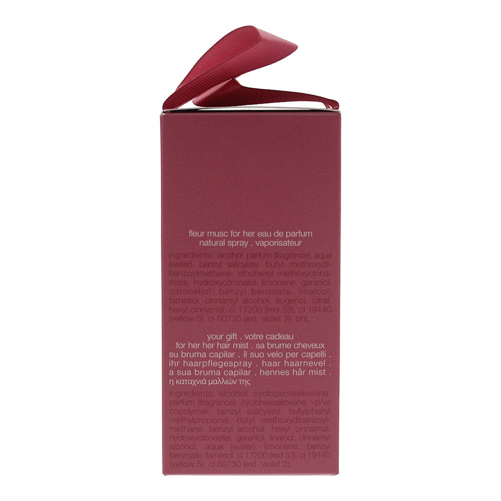 Narciso Rodriguez For Her Fleur Musc 2 Piece Gift Set: Eau de Parfum 50ml - Hair Mist 10ml - Ingredients
