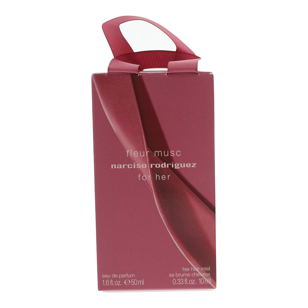 Narciso Rodriguez For Her Fleur Musc 2 Piece Gift Set: Eau de Parfum 50ml - Hair Mist 10ml - Box