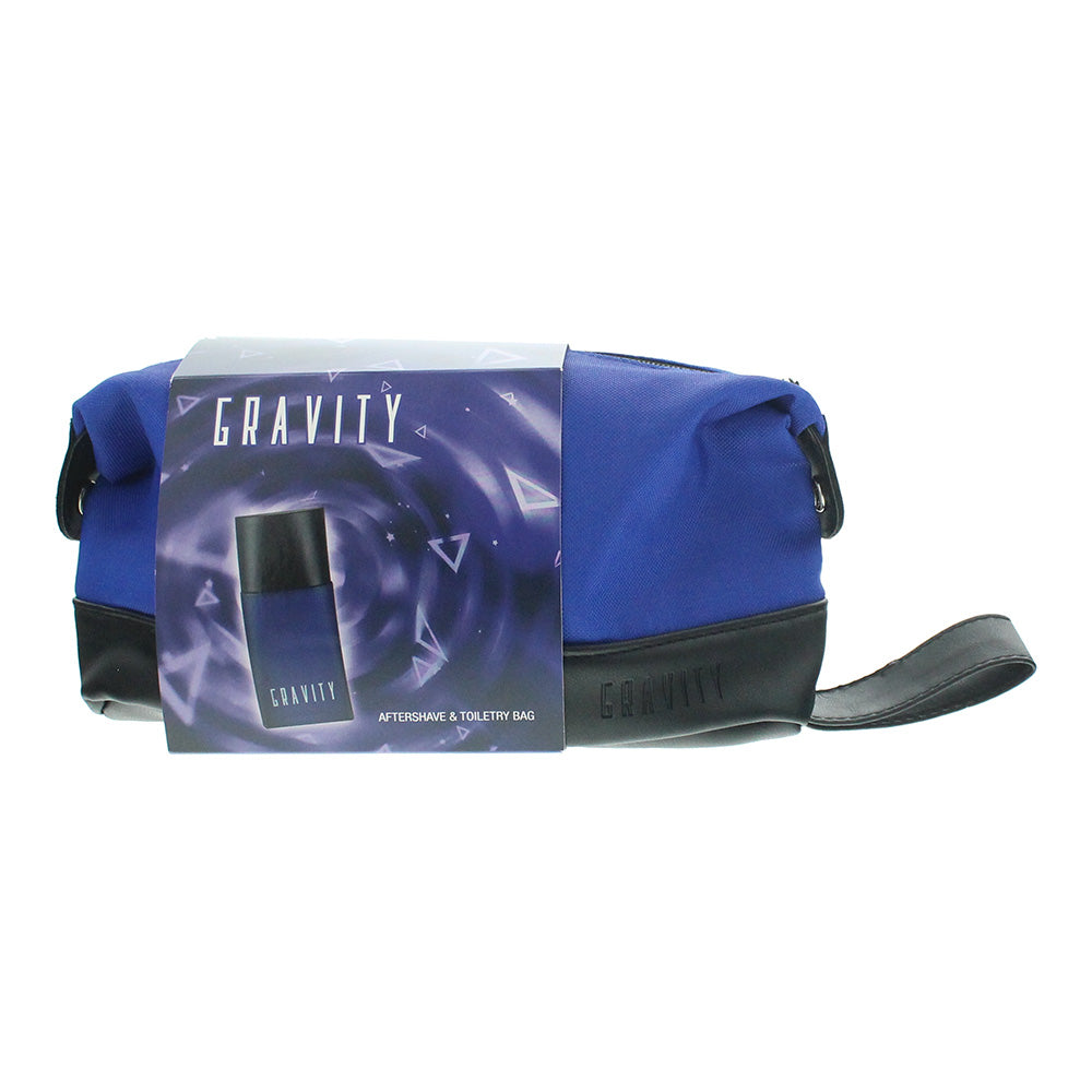 Coty Gravity 2 Piece Gift Set: Aftershave 50ml - Toiletry Bag - Box