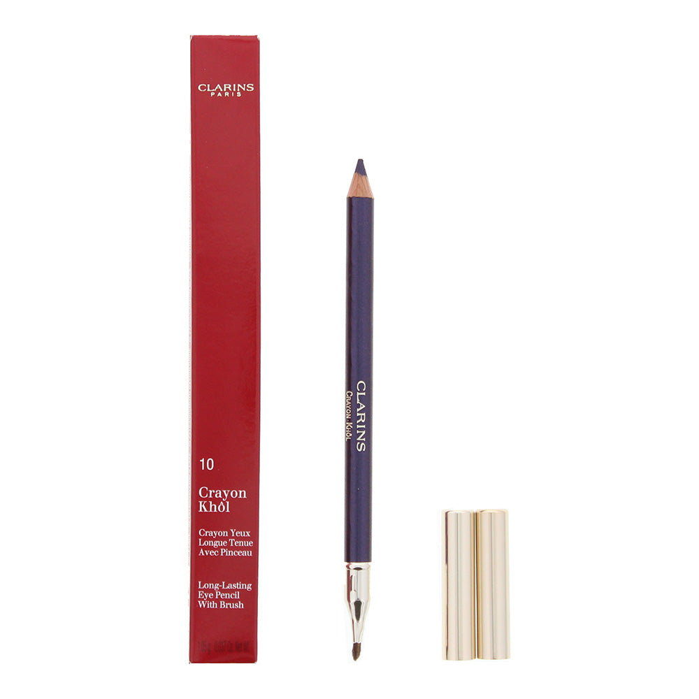 Clarins Eye Khol Long Lasting Eye Pencil With Brush 10 True Violet Eye Pencil 1.