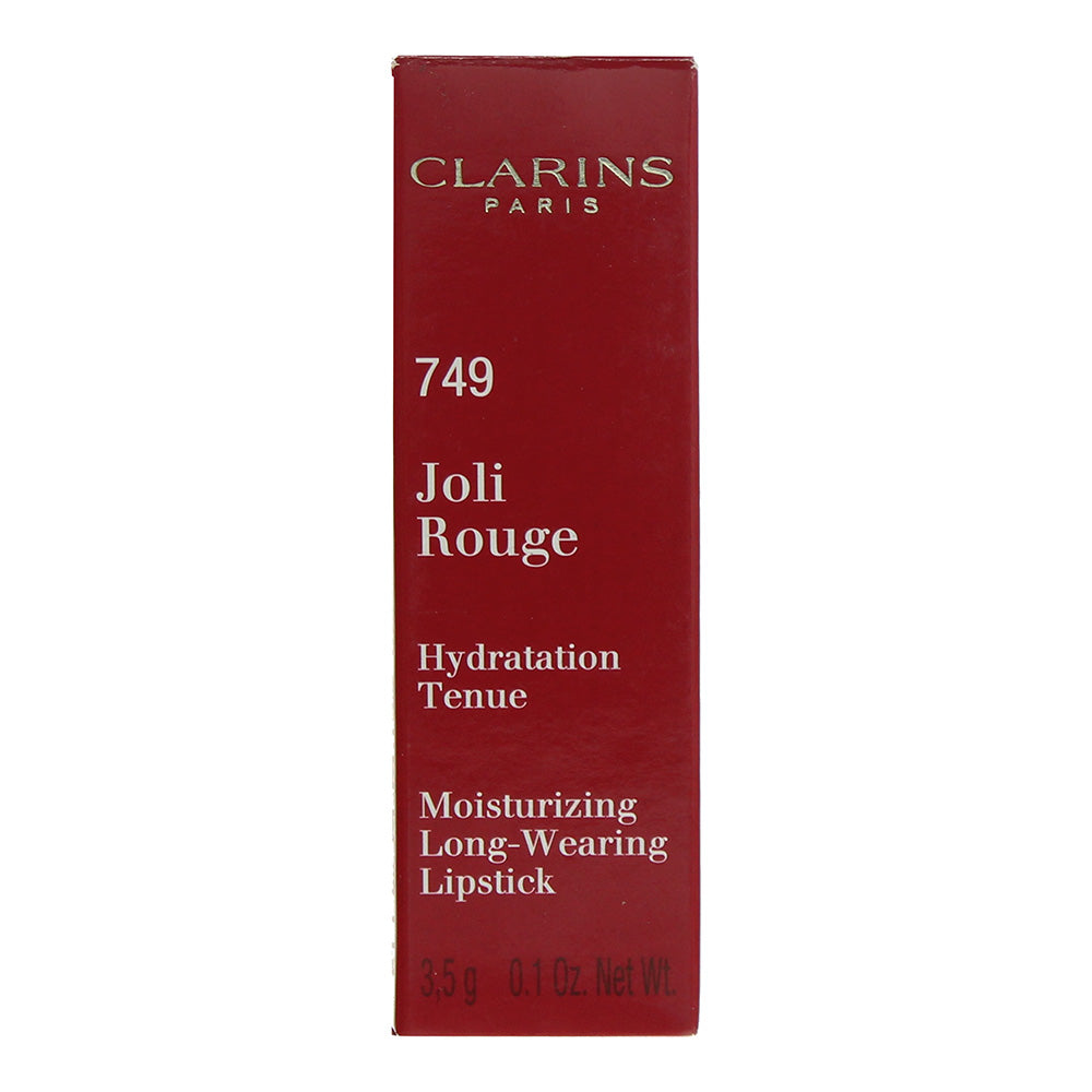 Clarins Joli Rouge 749 Bubble Gum Pink Lipstick 3.5g - Box