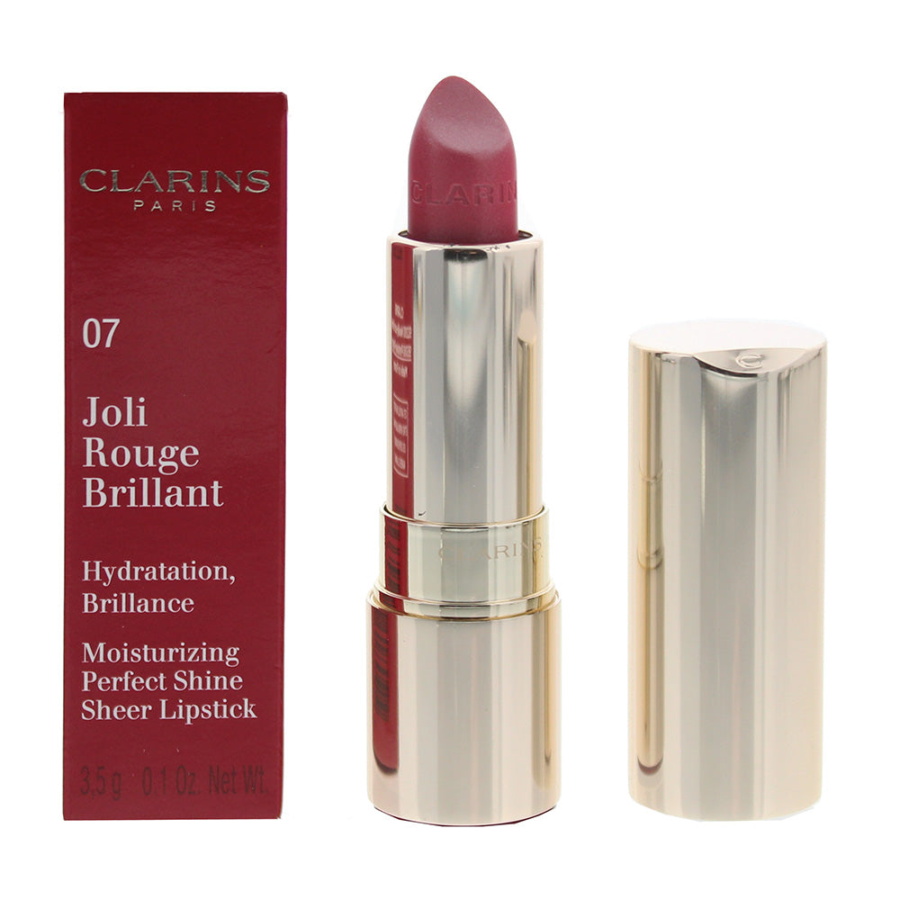 Clarins Joli Rouge Brilliant Lipstick 07 Raspberry 3.5g