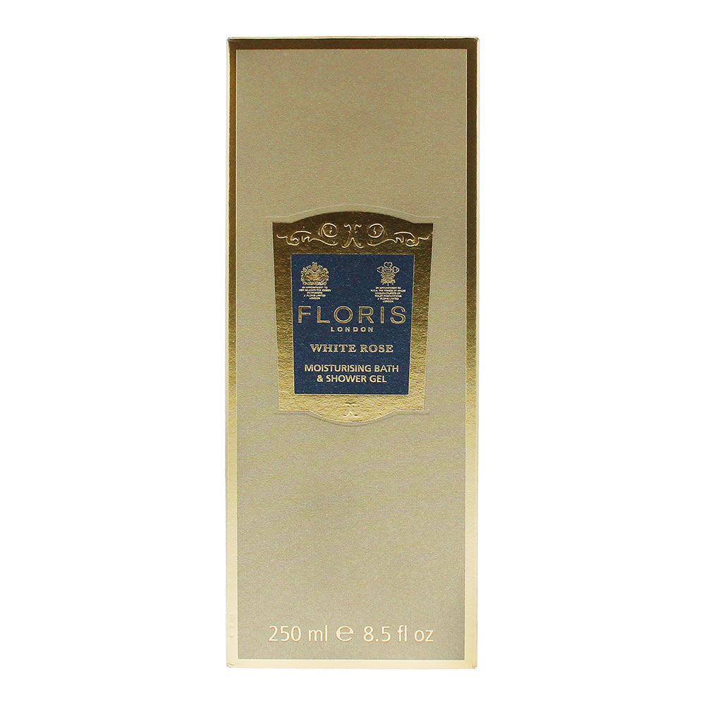 Floris London White Rose Moisturising Bath & Shower Gel 250ml - Box