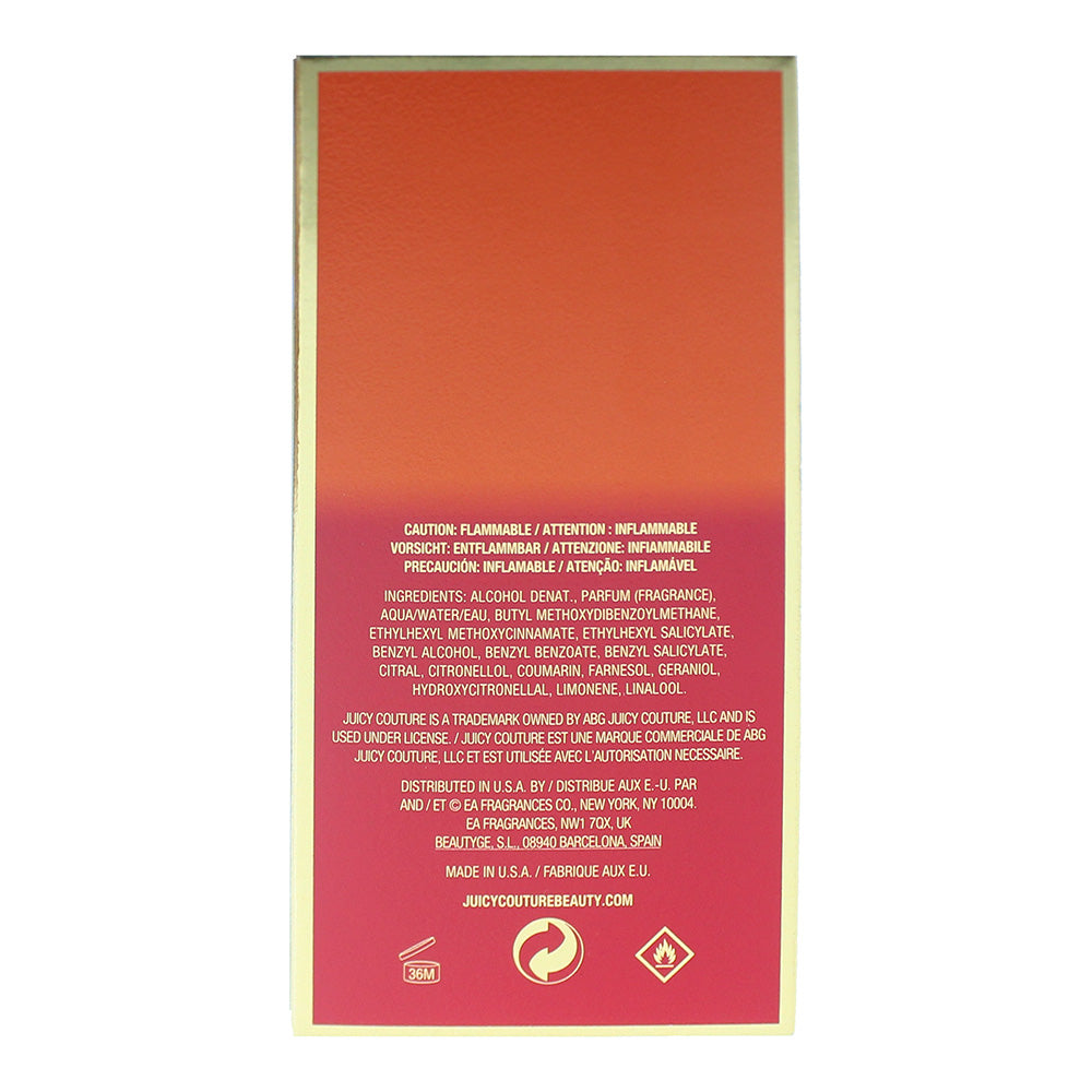 Juicy Couture Oui Glow Eau de Parfum 30ml - Ingredients