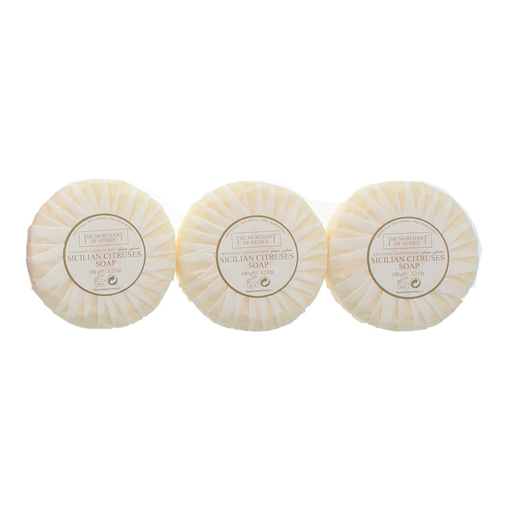 The Merchant of Venice Sicilian Citruses Soap 3 x 100g - Product
