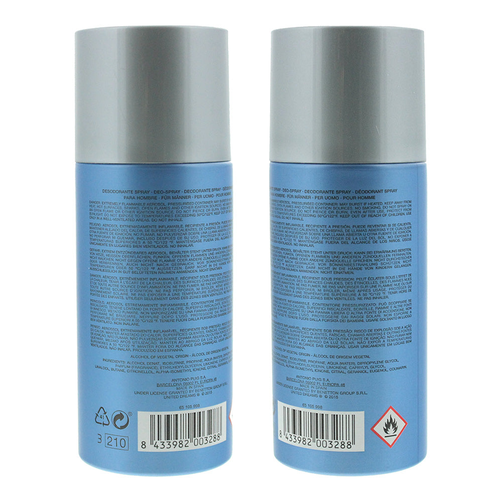 United Colors Of Benetton United Dreams  Go Far Deodorant Spray 150ml For Men