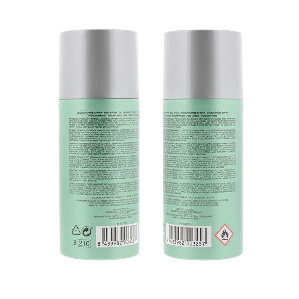 United Colors Of Benetton United Dreams  Be Strong Deodorant Spray 150ml For Men