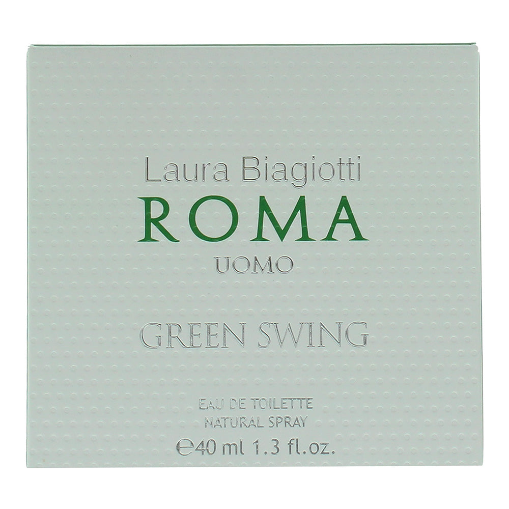 Laura Biagiotti Roma Uomo Green Swing Eau de Toilette 40ml - Box