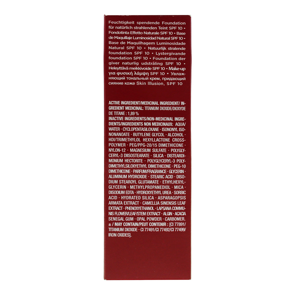 Clarins Skin illusion Natural Radiance Foundation Spf10  113 Chestnut Foundation