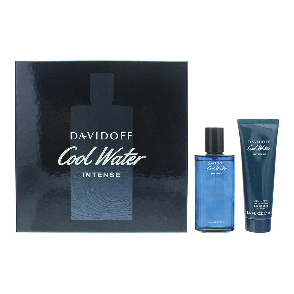 Davidoff Cool Water Intense 2 Piece Gift Set: Eau de Parfum 75ml - Shower Gel 75