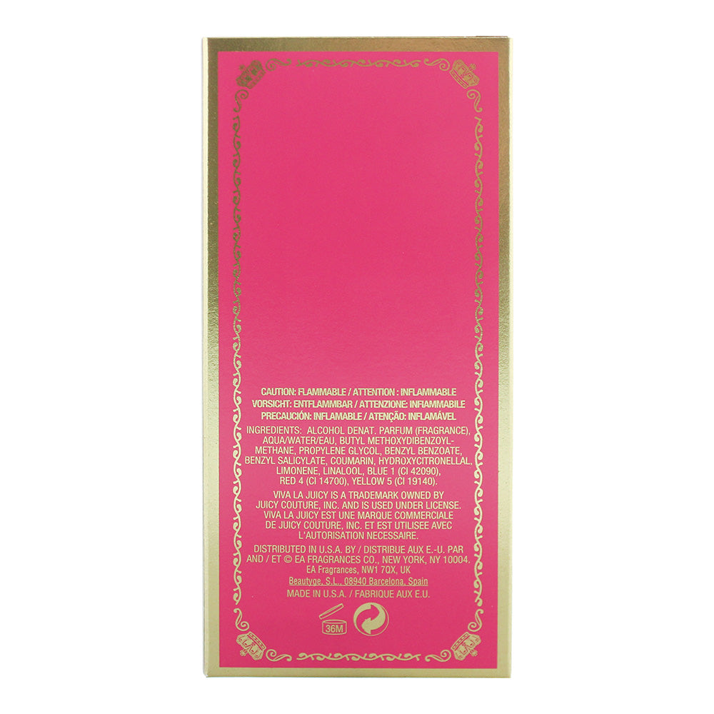 Juicy Couture Viva La Juicy Eau de Parfum 50ml - Ingredients