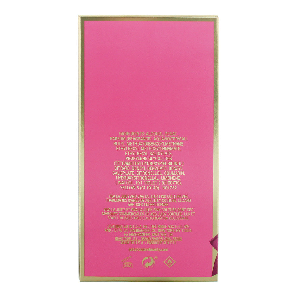Juicy Couture Viva La Juicy Pink couture Eau de Parfum 100ml - Ingredients