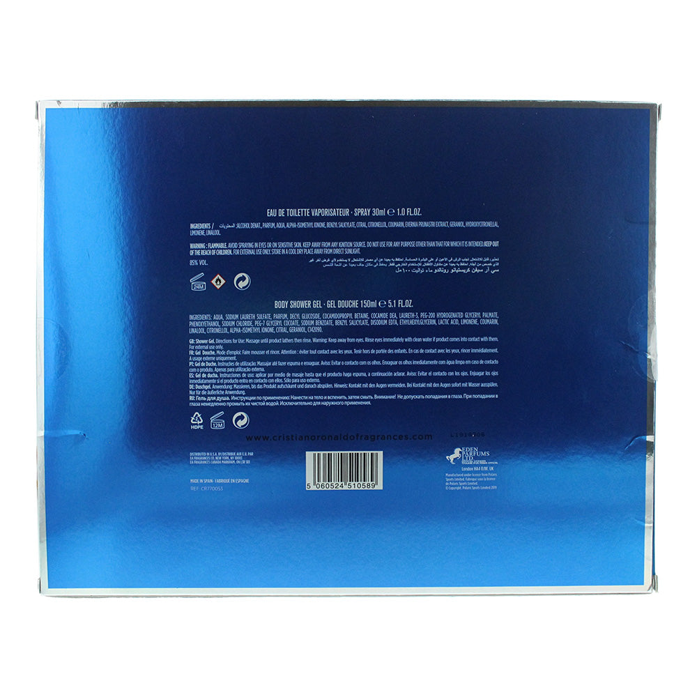 Cristiano Ronaldo Cr7 Play It Cool 2 Piece Gift Set: Eau De Toilette 30ml + Shower Gel 150ml