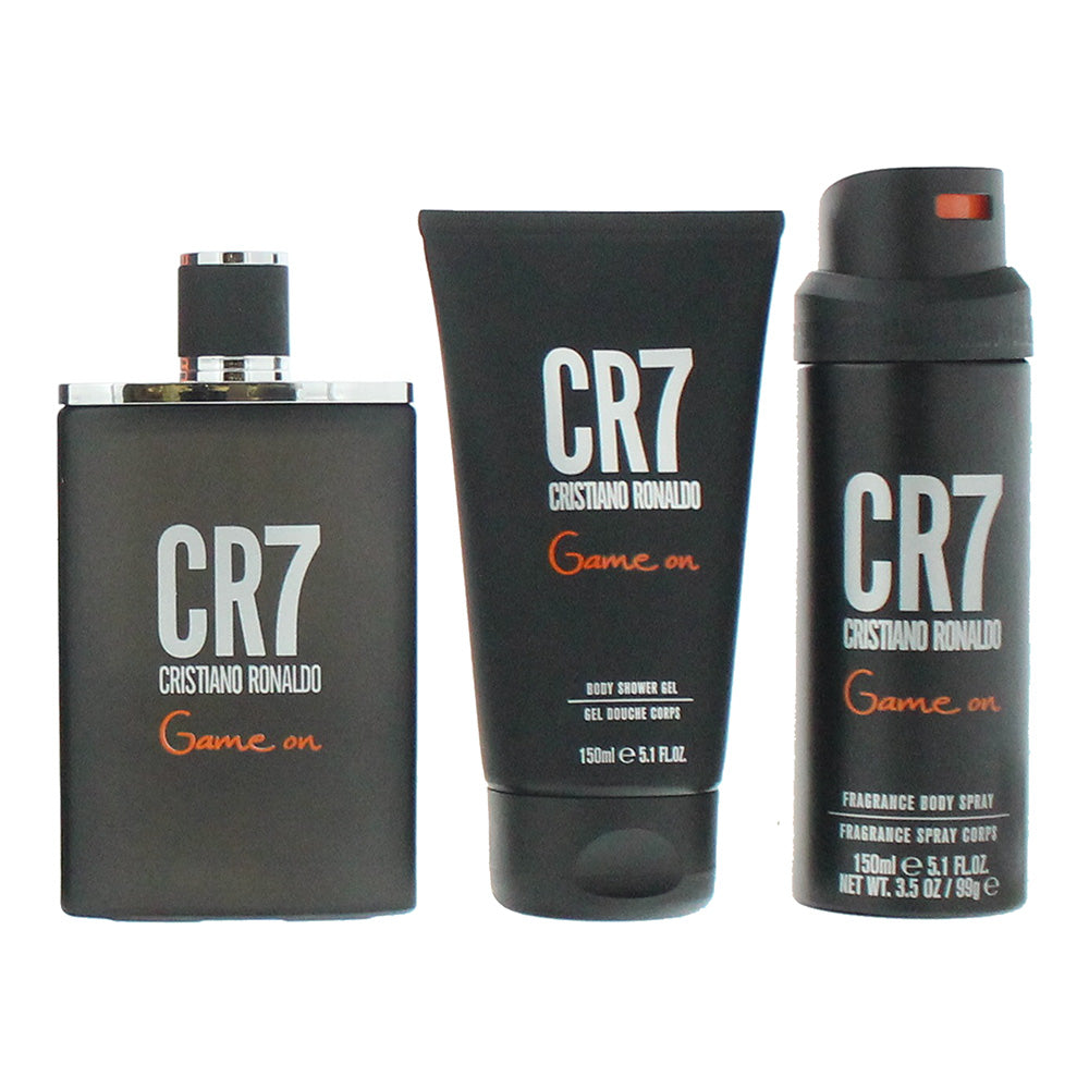 Cristiano Ronaldo Cr7 Game On 3 Pcs: Eau de Toilette 100ml+Shower Gel 150ml+Body - Product
