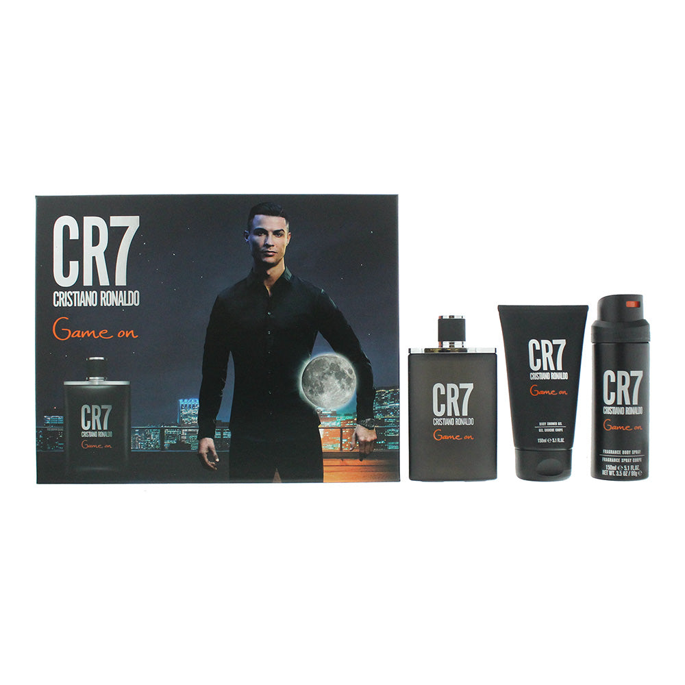Cristiano Ronaldo Cr7 Game On 3 Pcs: Eau de Toilette 100ml+Shower Gel 150ml+Body