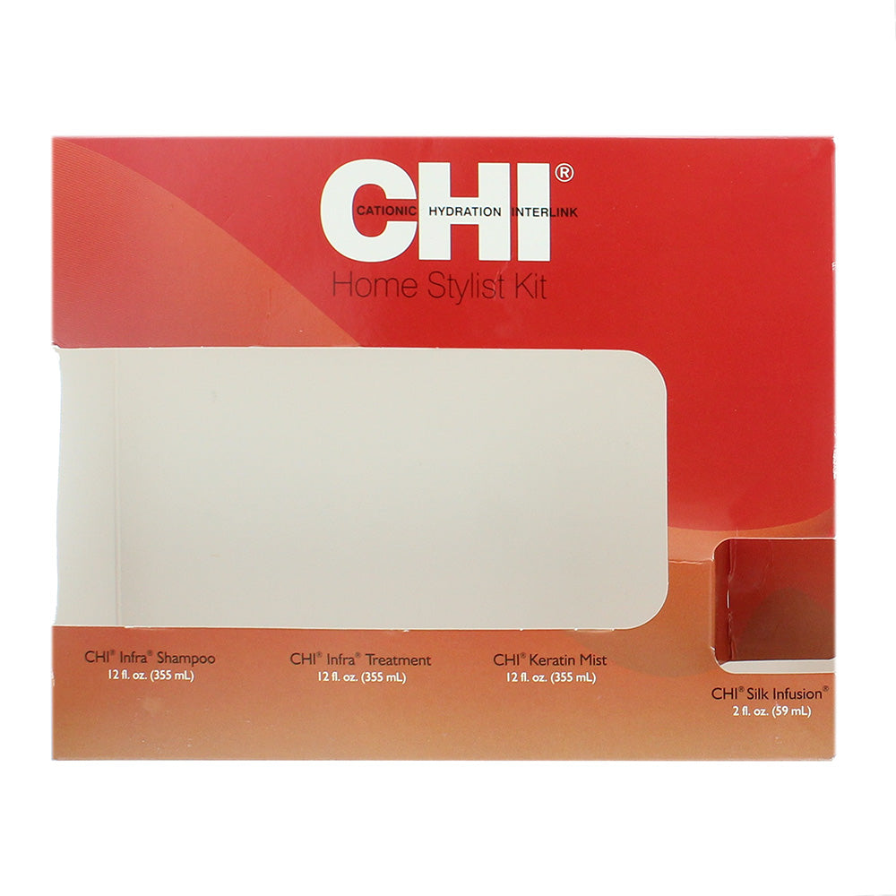 CHI Home Stylist Kit 4 Piece Gift Set: Infra Shampoo 355ml - Infra Treatment 355 - Box