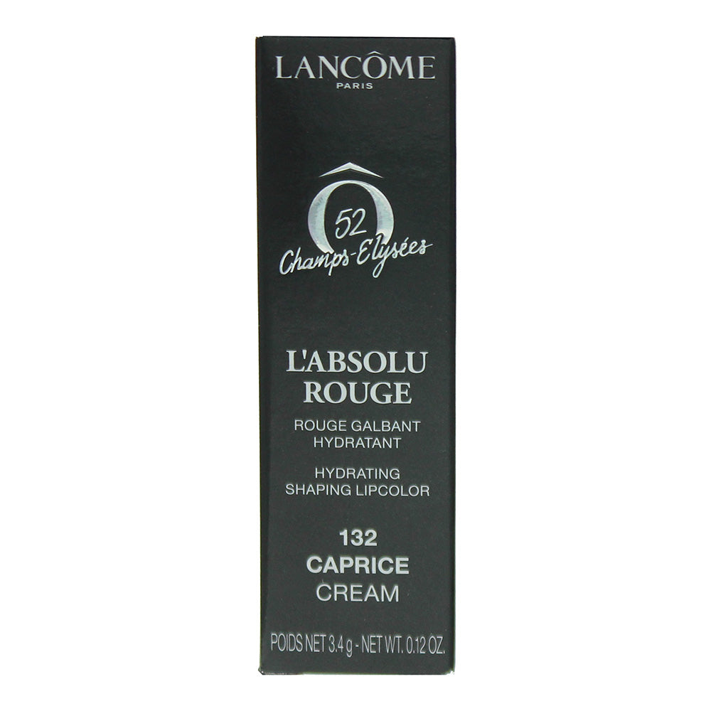 Lancôme L'absolu Rouge #132 Caprice Cream Lipstick 3.4g - Box
