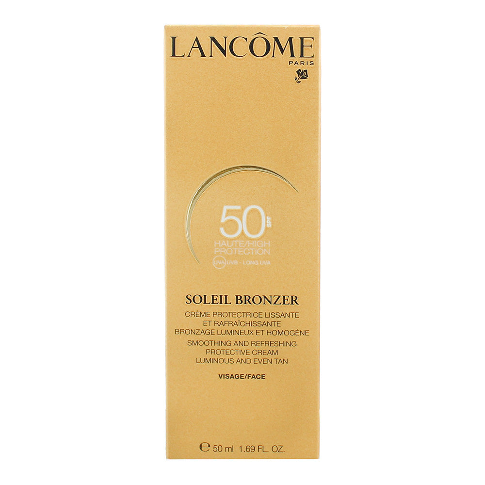 Lancôme Soleil Bronzer SPF 50 Smoothing And Refreshing Protective Cream 50ml - Box