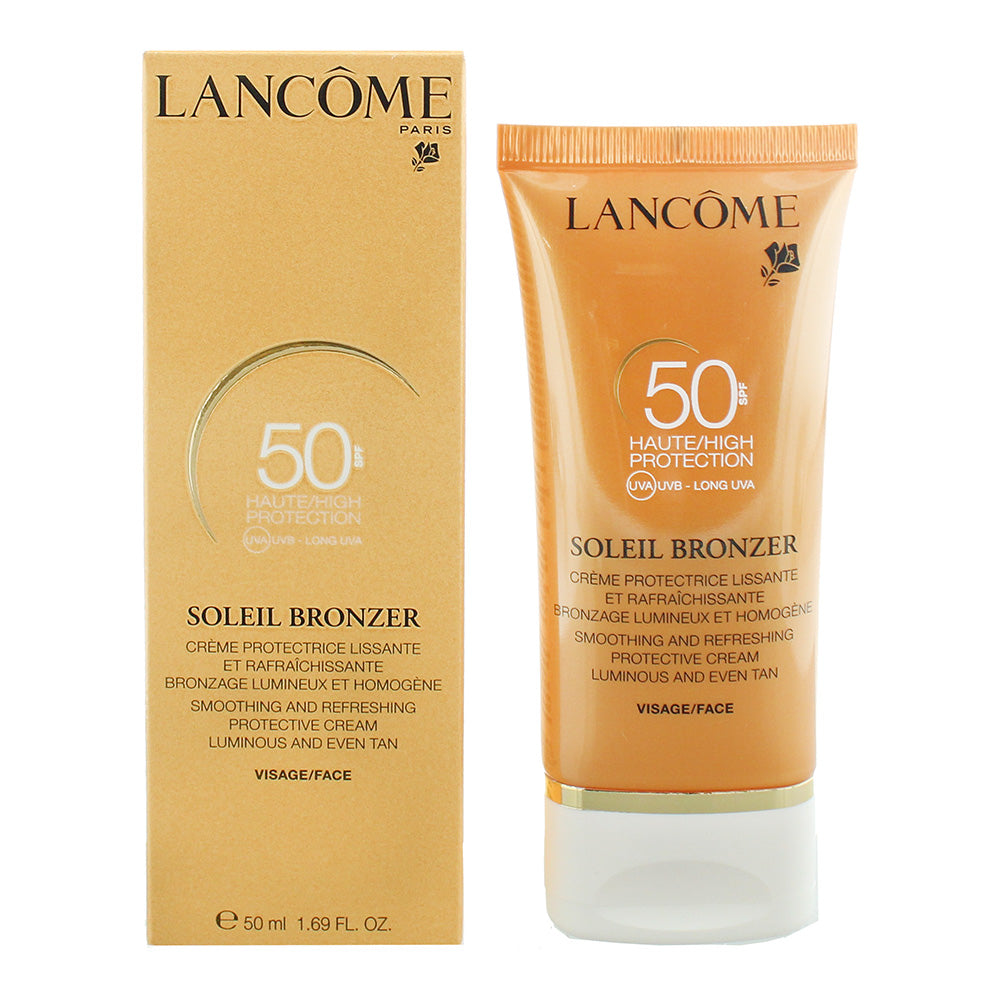 Lancôme Soleil Bronzer SPF 50 Smoothing And Refreshing Protective Cream 50ml