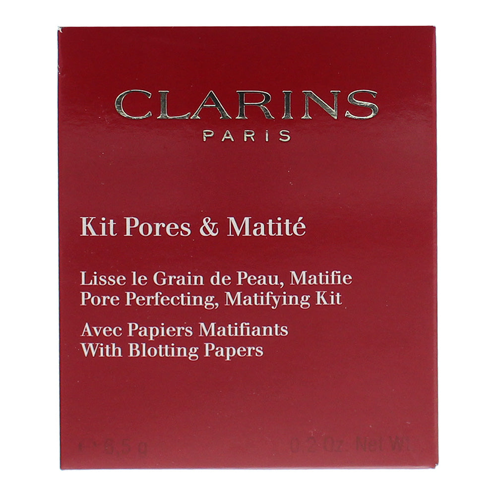 Clarins Kit Pores & Matite Pore Perfecting Matifying Kit With Blotting Papers 6. - Box